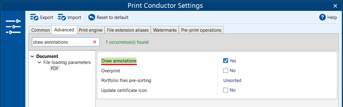Printing PDF with comments & mark-ups (annotations)