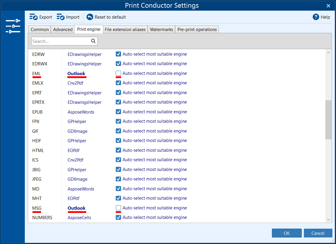 How to preserve native Outlook formatting when printing