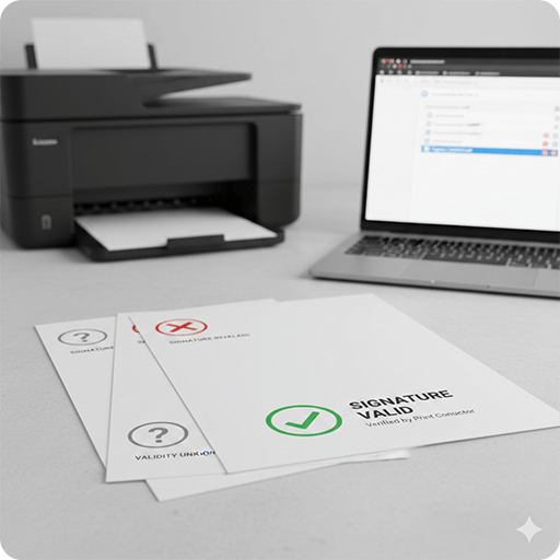 How to Validate Digital Signatures when Printing Multiple PDF Files