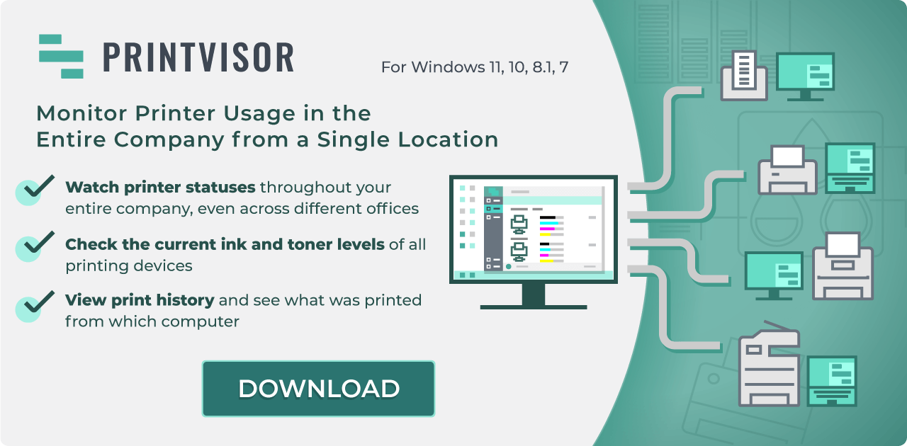 PrintVisor - Monitor all printers in the entire office PrintVisor - Monitor all printers in the entire office