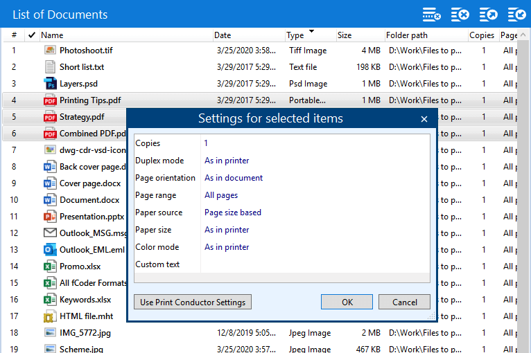 How to change print settings for PDF files only How to change print settings for PDF files only
