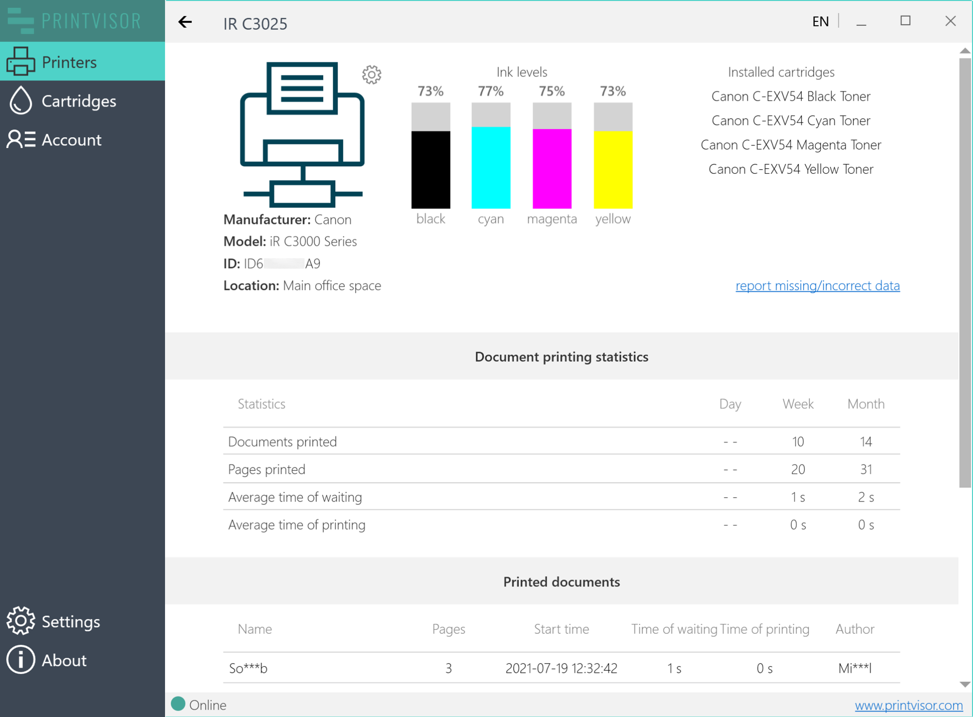 How to get print statistics from all printers in the office